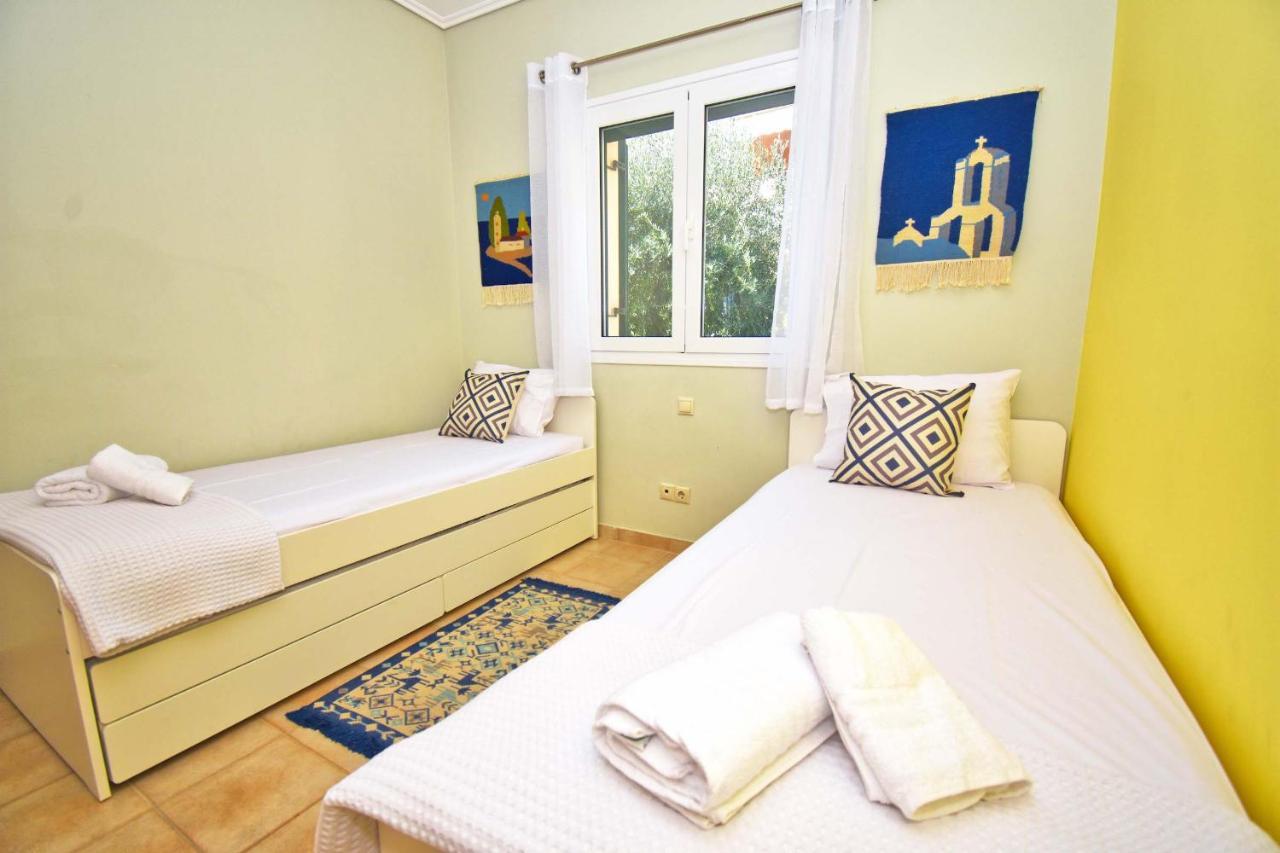 Pebbles And Sea At Barbati With Shared Pool Apartment Exterior foto