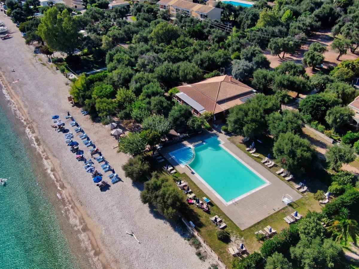 Pebbles And Sea At Barbati With Shared Pool Apartment Exterior foto