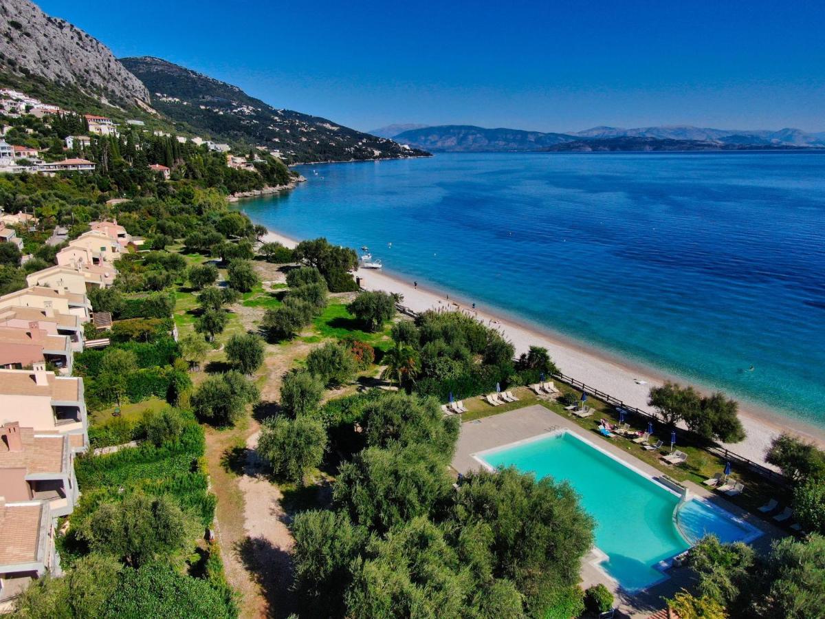 Pebbles And Sea At Barbati With Shared Pool Apartment Exterior foto