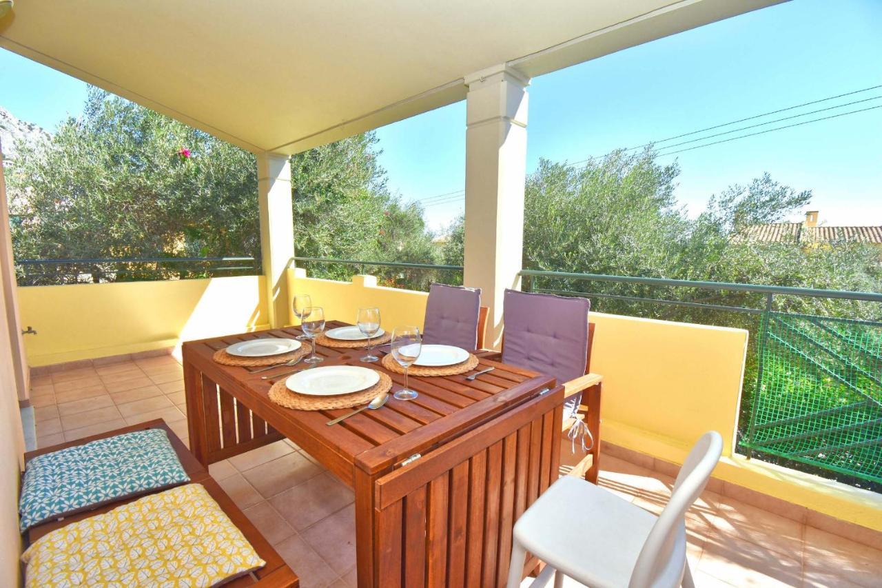 Pebbles And Sea At Barbati With Shared Pool Apartment Exterior foto