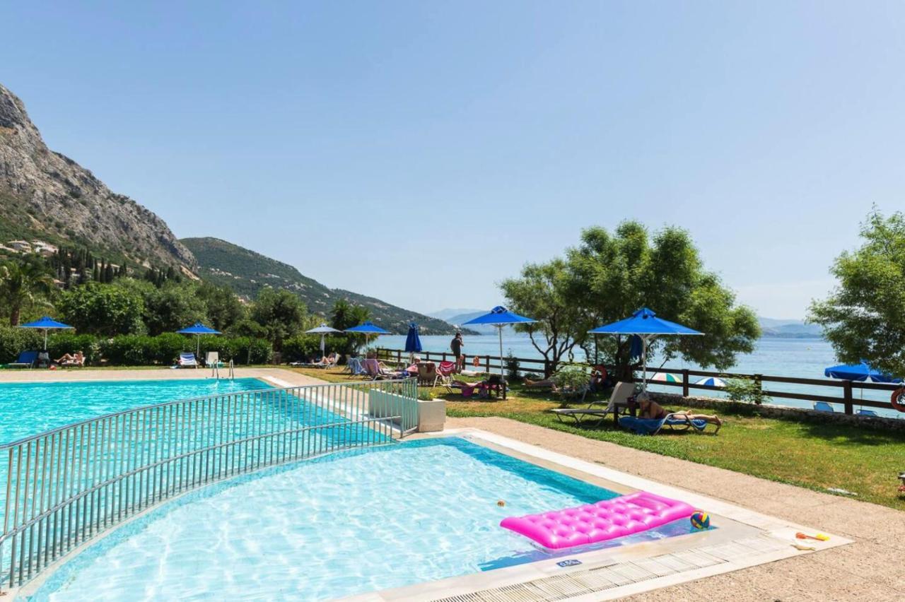 Pebbles And Sea At Barbati With Shared Pool Apartment Exterior foto